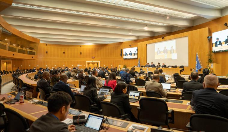 WMO Members attending EC-76 session at WMO headquarters in Geneva, Switzerland